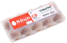 Яйцо куриное Сибагро С0, 10шт