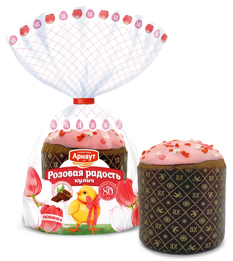 Кулич Арнаут Розовая радость, 160г