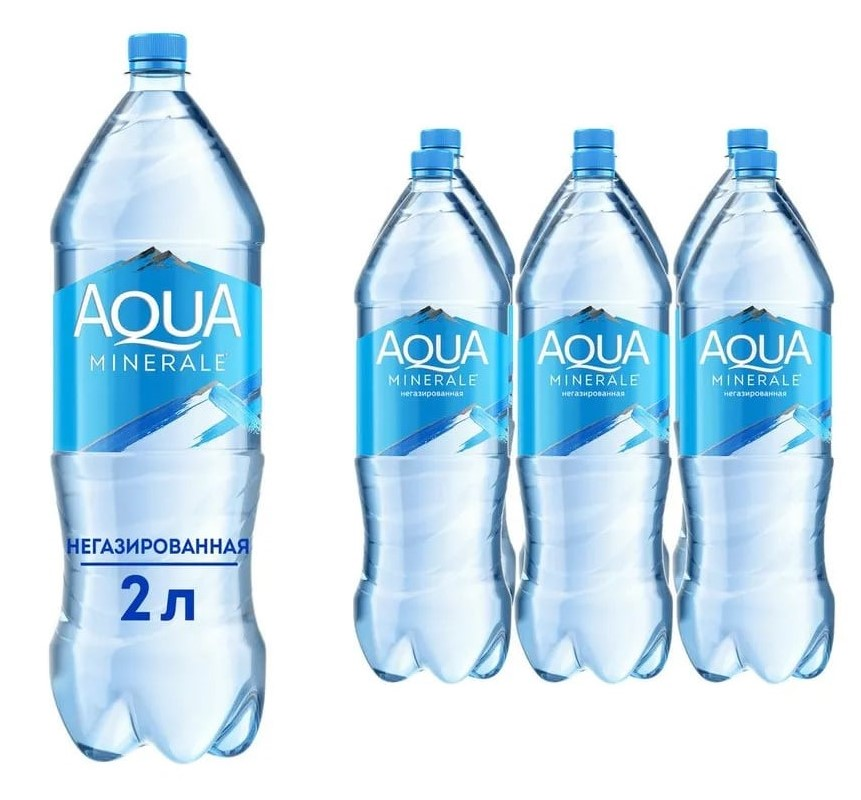 Изображение товара Вода питьевая Aqua Minerale негазированная, 2л, упаковка 6 шт