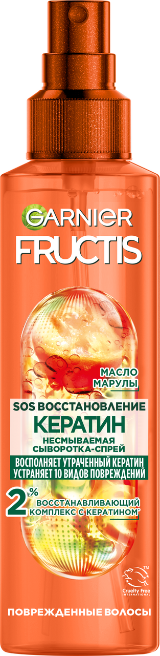Изображение товара Сыворотка-спрей Fructis Sos кератин для волос, 150мл