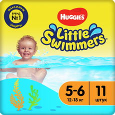 Трусики-подгузники для плавания Huggies Little Swimmers 5-6 (12-18кг), 11шт