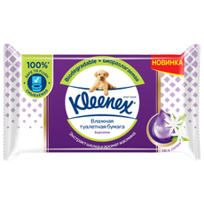 Влажная туалетная бумага Kleenex Supreme, 38 листов