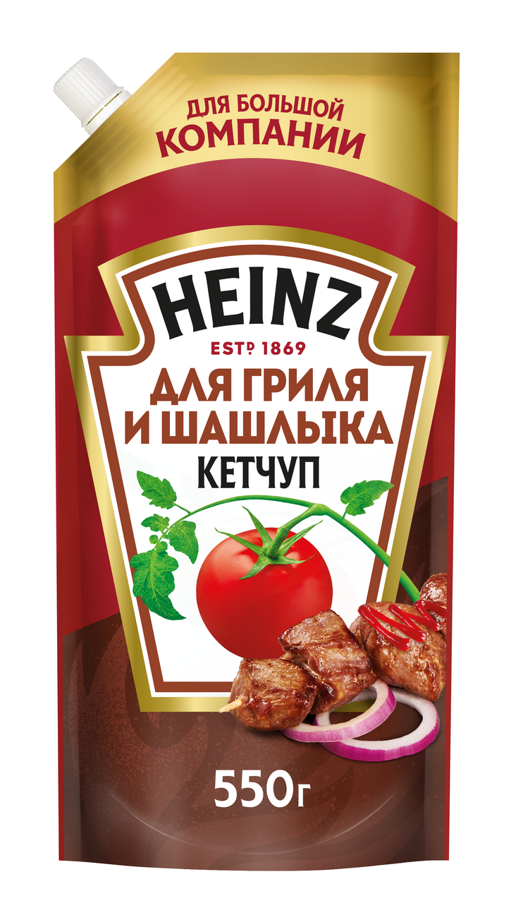 Кетчуп для гриля и шашлыка Heinz 550г купить с доставкой на дом, цены в  интернет-магазине