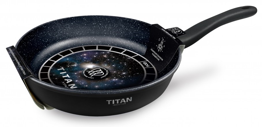 Изображение товара Сковорода Нева металл посуда Titan space 24 см с ручкой