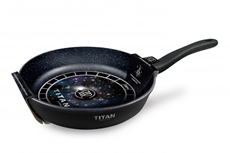 Сковорода с ручкой Нева металл посуда Titan space, 24см
