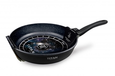 Сковорода с ручкой Нева металл посуда Titan space индукция, 26см