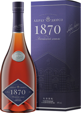 Коньяк Абрау Дюрсо 1870 КВВК в подарочной упаковке, 0.7л