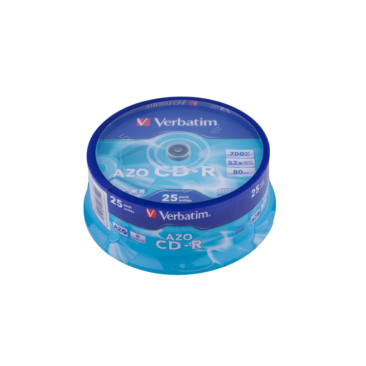 Verbatim Диск CD-R 700мб 48-52х 25шт купить с доставкой на дом, цены в ...