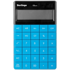 Калькулятор настольный Berlingo синий Power Tx 12-разрядный двойное питание