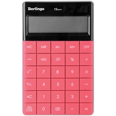 Калькулятор настольный Berlingo темно-розовый Power Tx 12-разрядный двойное питание