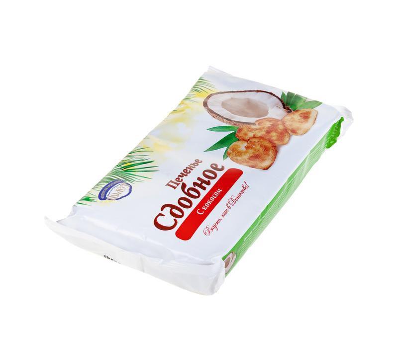 Печенье ПОЛЕТ сдобное с кокосом, 250г