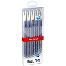 Ручки шариковые Berlingo XGold синие, 5шт