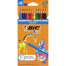 Карандаши цветные BIC Kids классические, 12 цветов