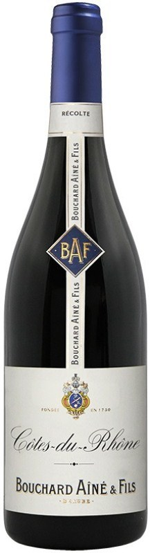 Изображение товара Вино Bouchard Aine & Fils Cotes du Rhone Rouge 0.75л французское сухое красное