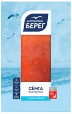 Семга Балтийский берег ломтики слабосоленая, 100г
