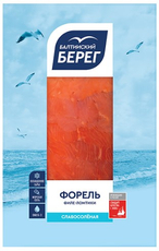 Форель Балтийский берег ломтики слабосоленые, 100г
