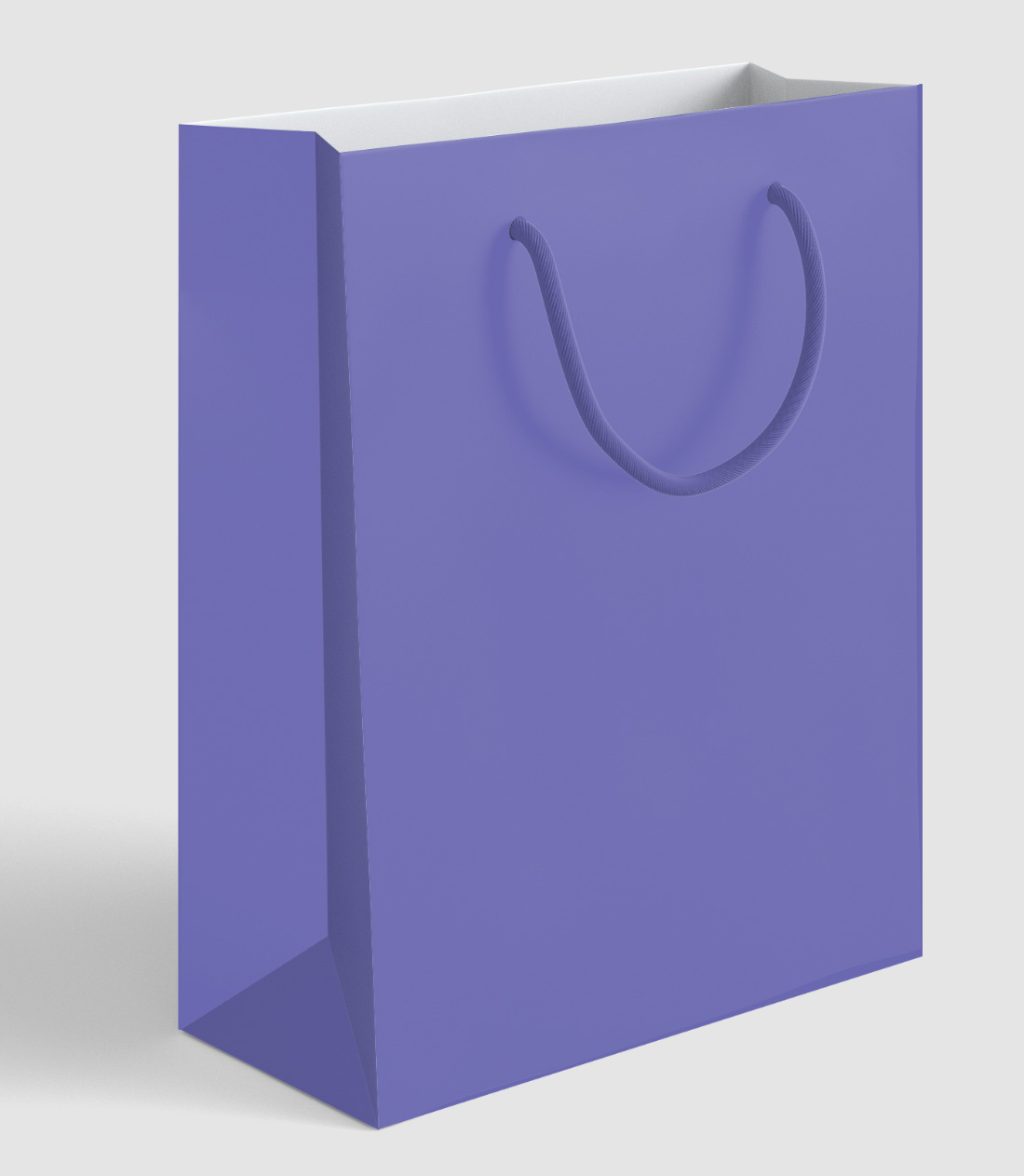 Сумка бумажная As фиолетовая Радуга, 20x24x10см