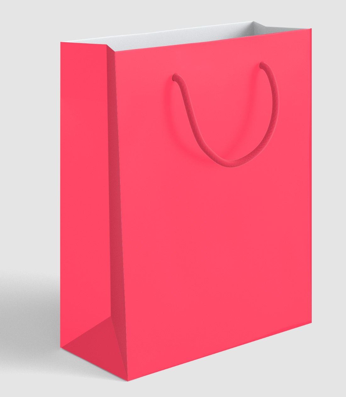 Сумка бумажная красная Радуга As, 26x32x12см