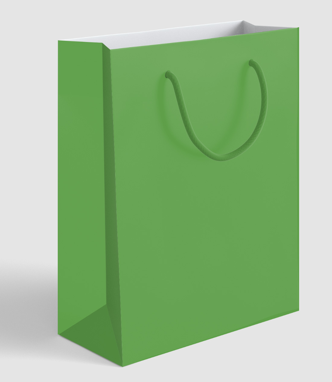 Сумка бумажная болотная Радуга As, 26x32x12см