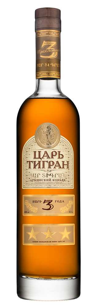 Коньяк Царь Тигран 3 года, 0.5л