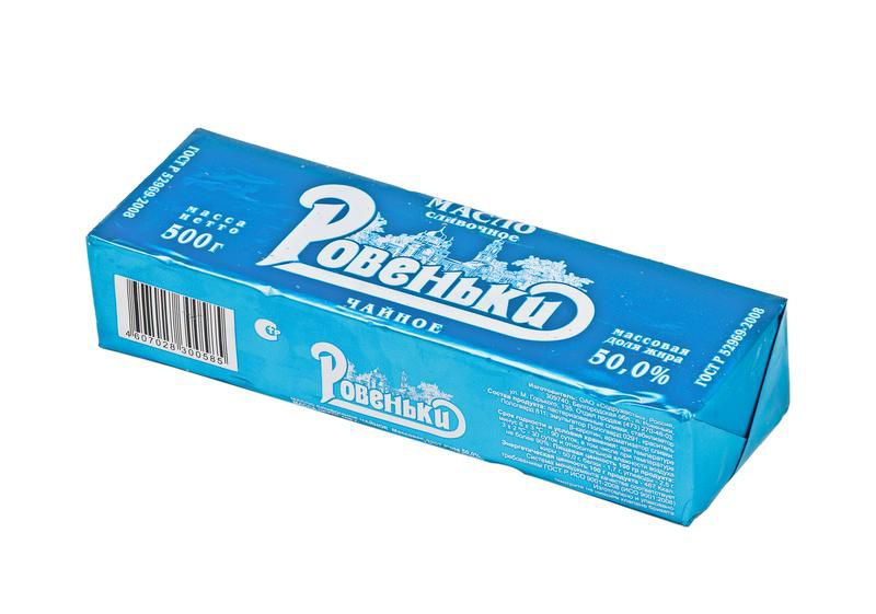 Масло сливочное РОВЕНЬКИ 50%, 500г купить с доставкой на дом, цены в ...