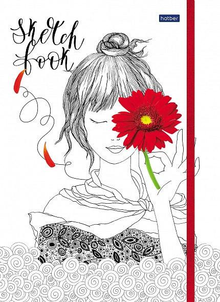 Скетчбук Hatber 80 листов 17 х 17см