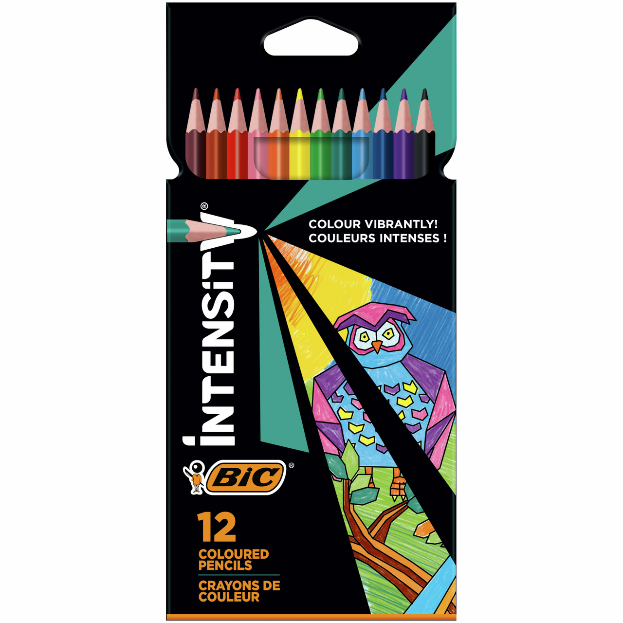 Карандаши цветные BIC Intensity, 12 штук