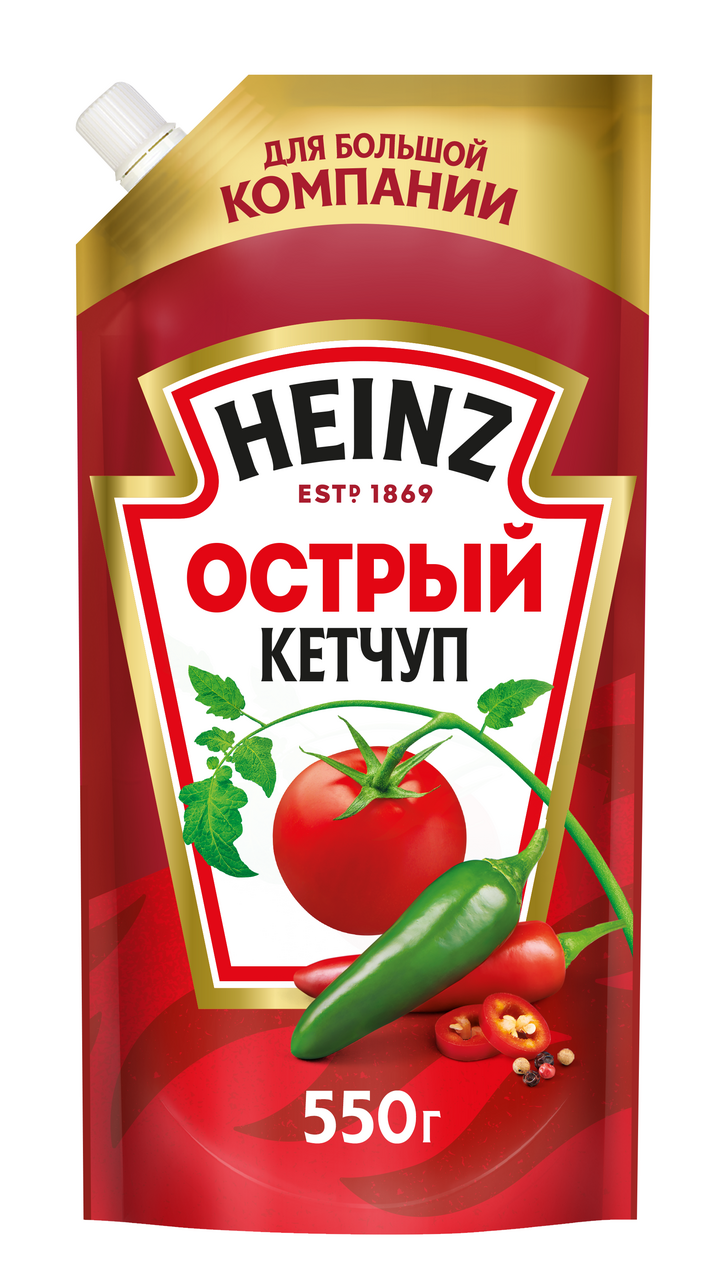Кетчуп Heinz острый, 550г