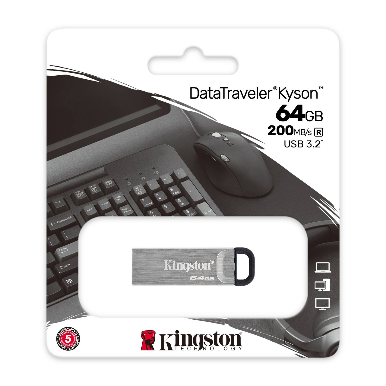 Флешка Kingston 64Gb Kyson USB 3.1