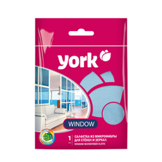 Салфетка для окон York из микрофибры, 30 х 30см