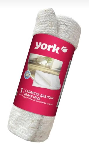 Салфетка для пола York Мега хлопковая белая, 100 х 100см