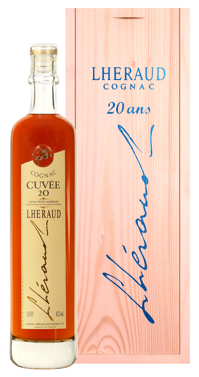 Коньяк Lheraud Cognac Cuvee 20 лет в подарочной упаковке, 0.7л купить по  выгодной цене, самовывоз алкоголя из магазина в Москве