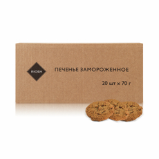 RIOBA Печенье Геркулес с изюмом замороженное (70г x 20шт), 1.4кг