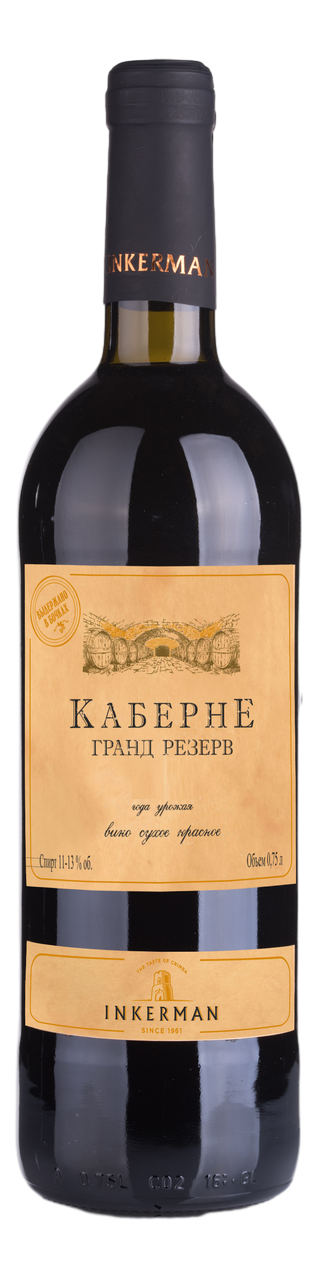 Вино Inkerman Жемчужина Гранд Резерв красное сухое, 0.75л