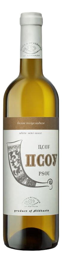 Изображение товара Вино Псоу белое полусладкое 0.75л с ароматом фруктов