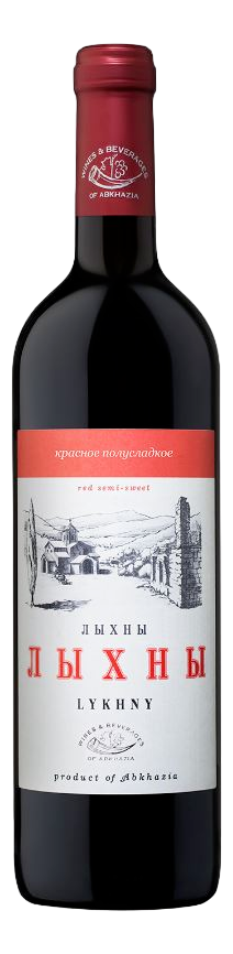 Изображение товара Вино Лыхны красное полусладкое 0.75л из Абхазии, Изабелла