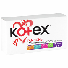 Тампоны Kotex Mini, 16шт