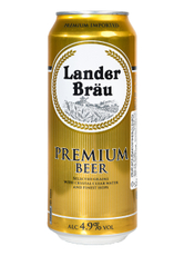 Пиво светлое Landerbrau фильтрованное пастеризованное, 0.5л