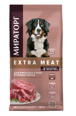 Корм сухой Мираторг Extra Meat с говядиной Black Angus для собак крупных пород, 10кг