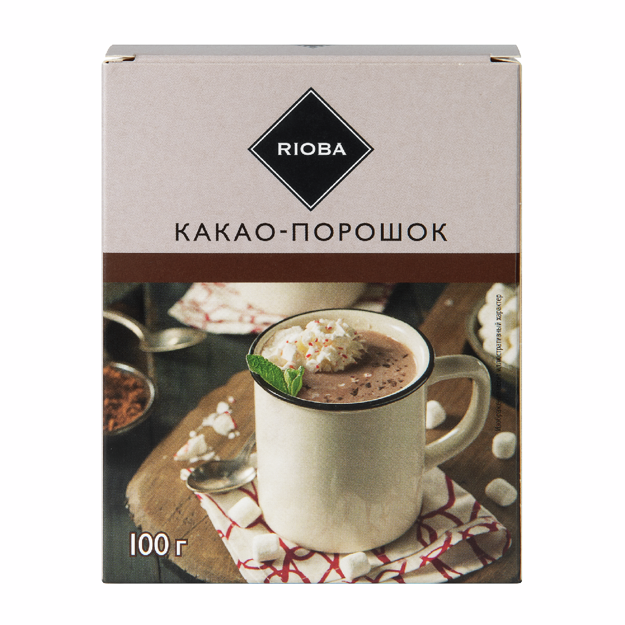 RIOBA какао-порошок натуральный, 100г