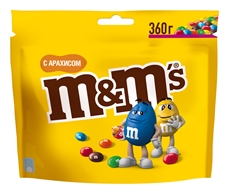Конфеты M&M's Драже с арахисом, 360г