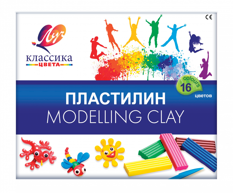 Пластилин Луч Классика 12 цветов+стек, 320г