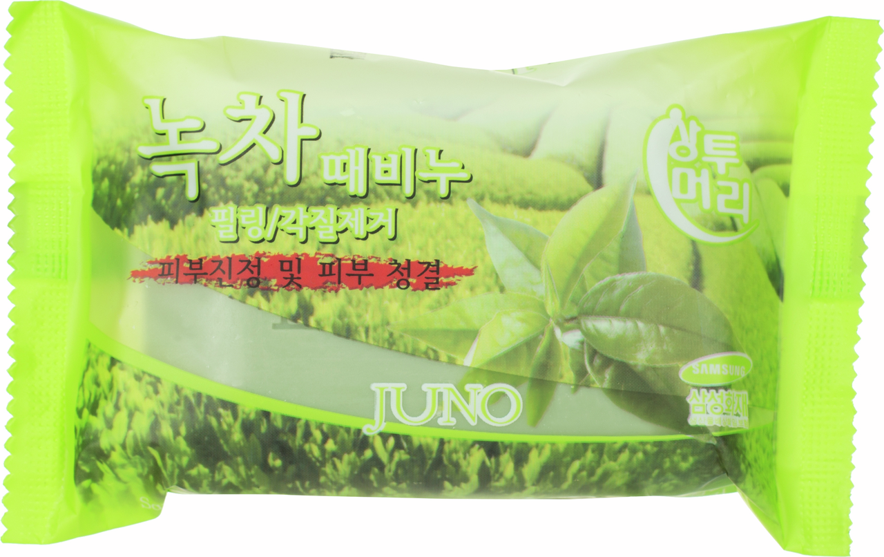 Мыло Juno с отшелушивающим эффектом с бамбуком с солью, 150г