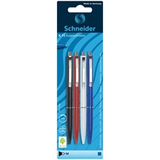 Ручки шариковые автоматические Schneider K15, 4шт