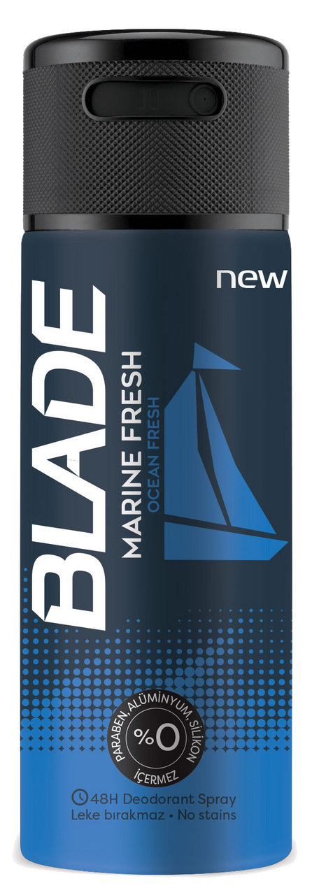 Изображение товара Дезодорант-спрей Blade Marine Fresh 150 мл мужской свежий аромат