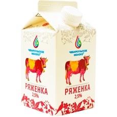Ряженка Чебаркульское молоко 2.5%, 500г
