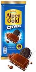 Шоколад Alpen Gold Oreo молочный, 85г