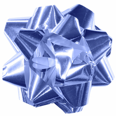 Бант Academy Style Звезда фиолетовый, 60мм