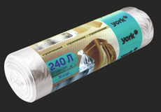 Мешки для мусора York сверхпрочные 28мкм 240л, 10шт