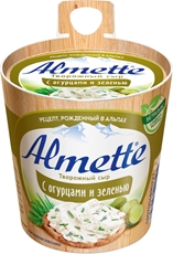 Сыр творожный Almette с огурцами и зеленью 60%, 150г